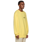 Ambush SSENSE Exclusive Yellow Logo Crewneck Sweatshirt