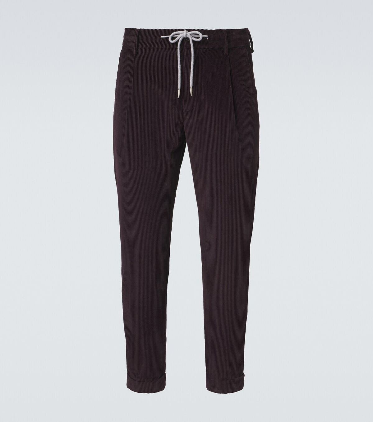 Eleventy Cotton and cashmere corduroy slim pants