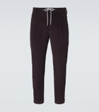 Eleventy Cotton and cashmere corduroy slim pants