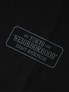 Neighborhood - Logo-Print Cotton-Jersey T-Shirt - Black