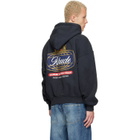 Rhude Black Safari Crest Hoodie