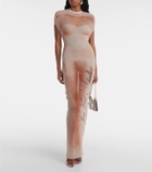 jean paul gaultier le classique printed mesh maxi dress Jean Paul Gaultier Le Classique printed mesh maxi dress Jean Paul Gaultier