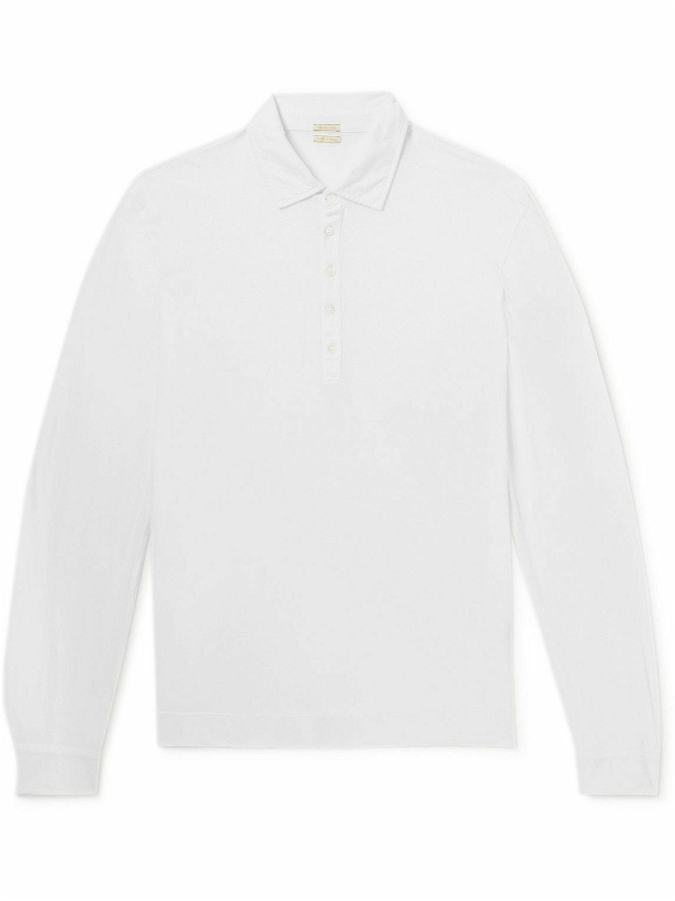 Photo: Massimo Alba - Ischia Cotton-Jersey Polo Shirt - White