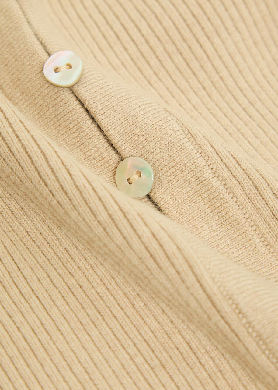Staud Keaton Off-the-shoulder Wool and Cotton-blend top Light Pink