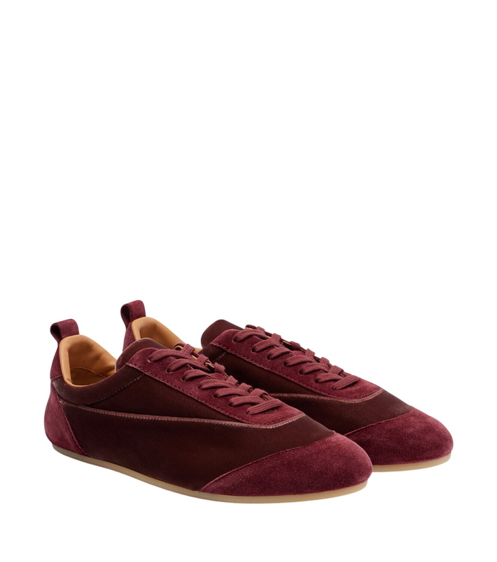 Photo: Jil Sander Etage suede-trimmed velvet sneakers