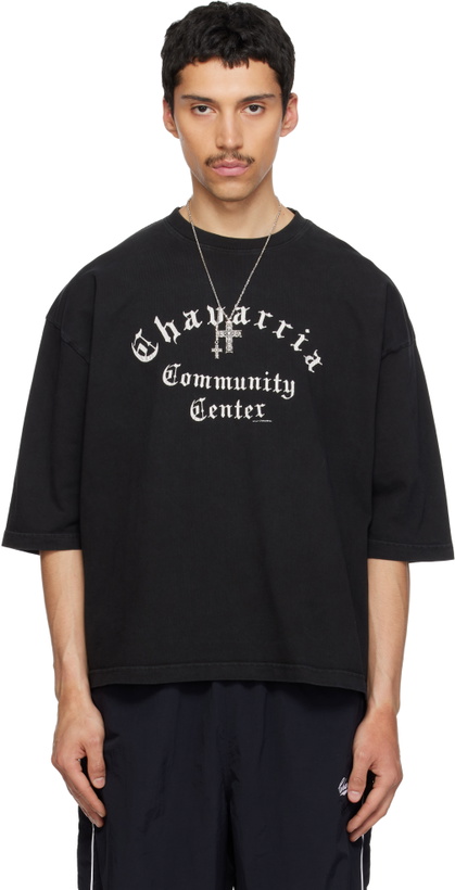 Photo: WILLY CHAVARRIA Black 'Chavarria Community Center' Buffalo T-shirt