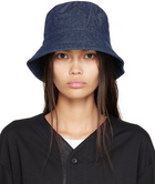 Engineered Garments Blue Asymmetrical Bucket Hat