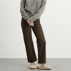 DUNST Women's Essential Straight Leg Jeans in Brown