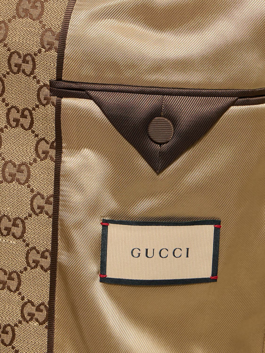 GUCCI - Summer Gg Supreme Linen Blend Jacket