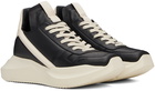 Rick Owens Black Porterville Geth Runner Sneakers