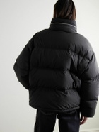 AMI PARIS - Logo-Appliquéd Quilted Shell Down Jacket - Black