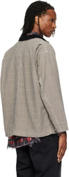 R13 Gray Relaxed Chore Jacket