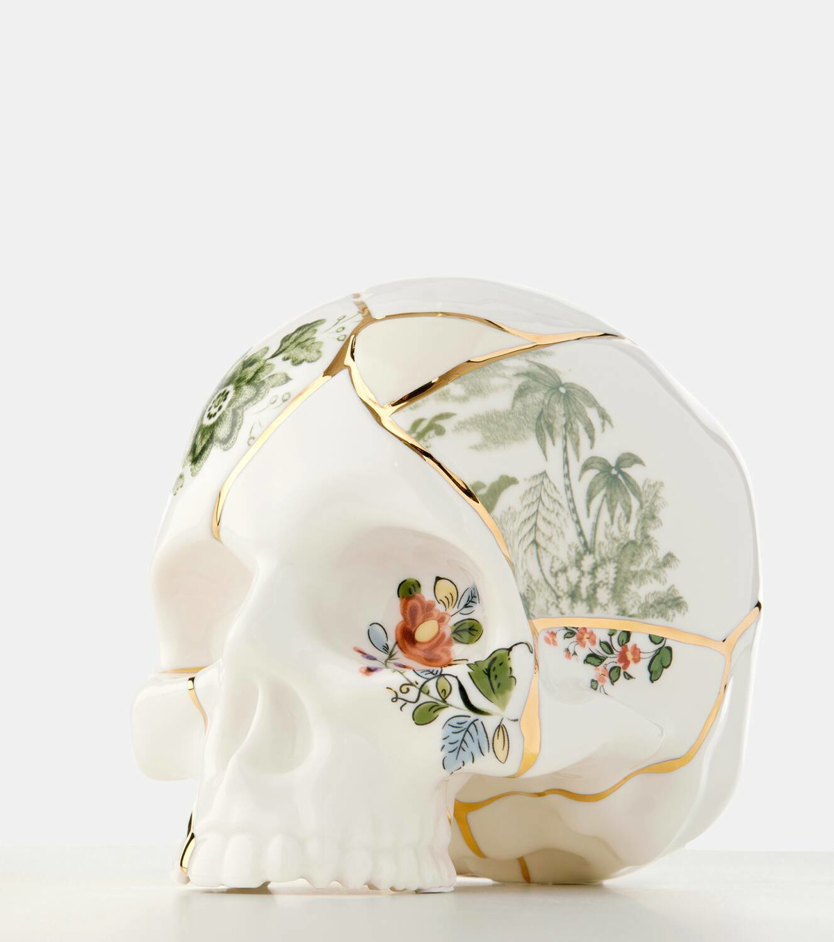 Seletti Kintsugi Skull decorative object by Marcantonio Raimondi Malerba