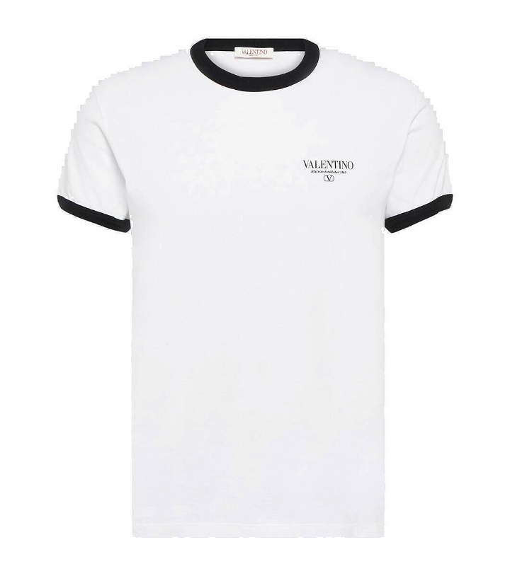 Photo: Valentino Logo cotton jersey T-shirt