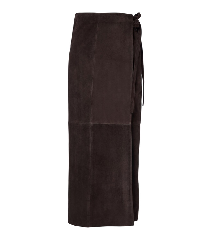 Photo: Nour Hammour Suede wrap skirt