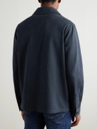Incotex - Cotton and Cashmere-Blend Overshirt - Blue