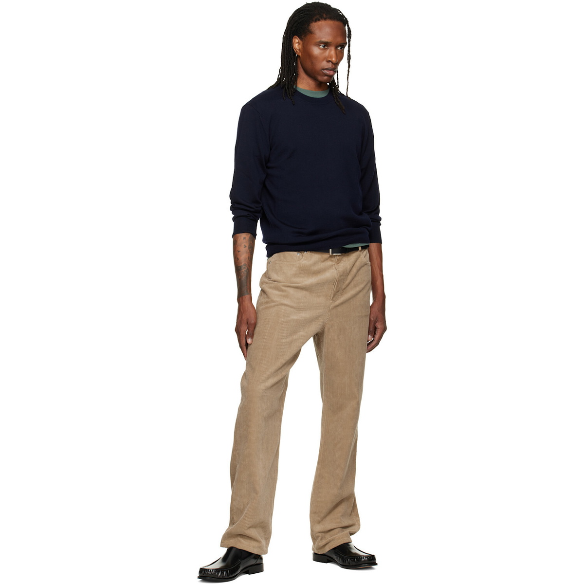 A.P.C. Navy Matthieu Wool Sweater