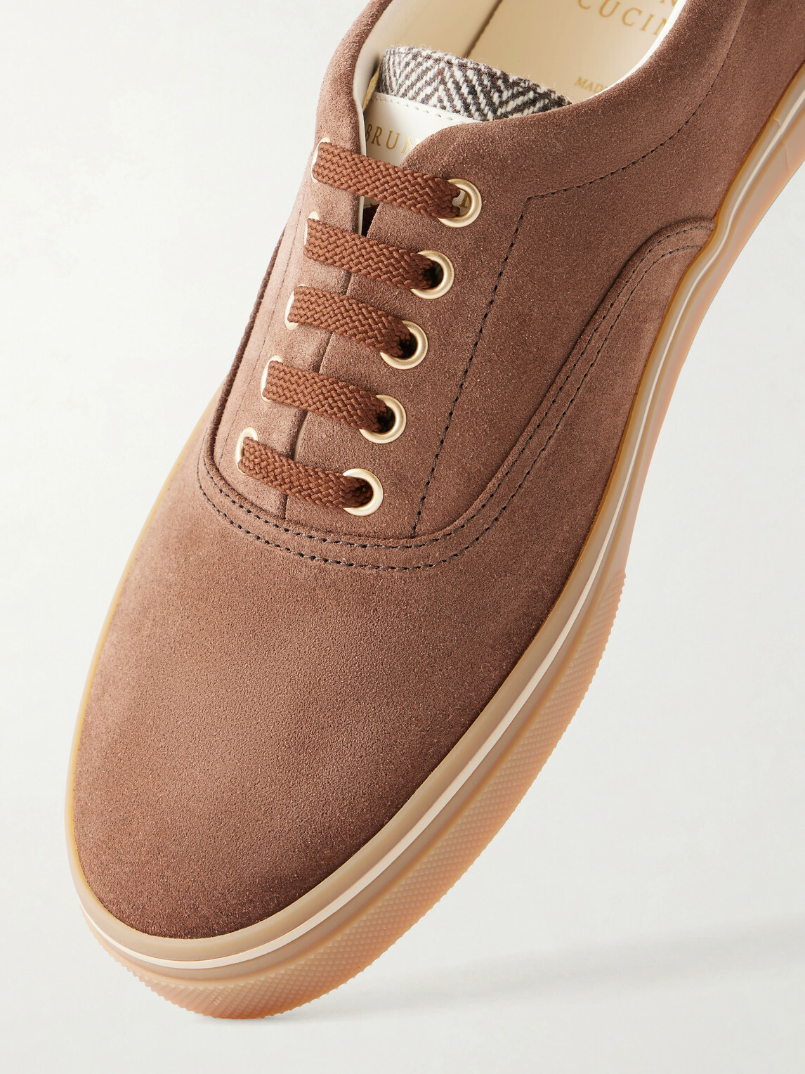 Brunello Cucinelli - Suede Sneakers - Brown