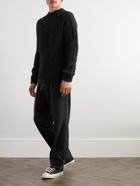 Howlin' - Super Cult Slim-Fit Cable-Knit Virgin Wool Sweater - Black