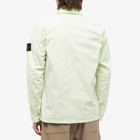 Stone Island Men's Supima Cotton Twill Stretch-TC Zip Shirt Jacket in Light Green