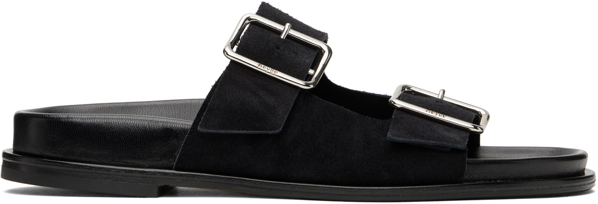 【関税込み】Aeyde ブラック Mikita ヒールサンダル Black Mikita Heeled Sandals by Aeyde on Sale