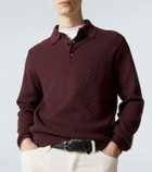 Brioni Cotton, silk and cashmere polo sweater