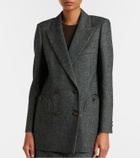 Blazé Milano Everyday herringbone wool-blend blazer