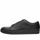 Lanvin DBB1 Leather Toe Cap Sneaker in Black