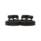 Suicoke Black Gut Ribbed Sole Flip Flops