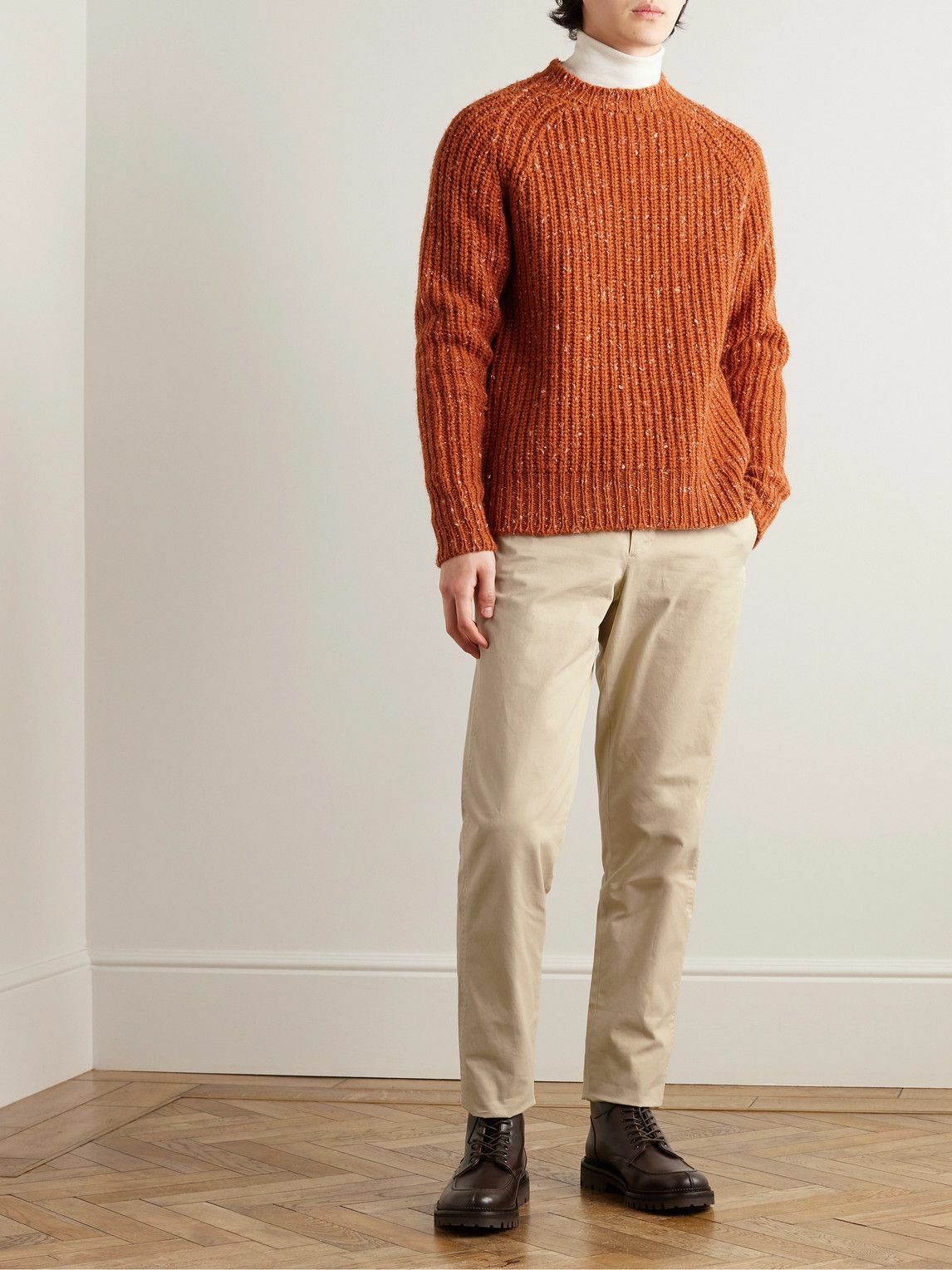 Sid Mashburn - Straight-Leg Garment-Dyed Cotton-Twill Trousers - Neutrals