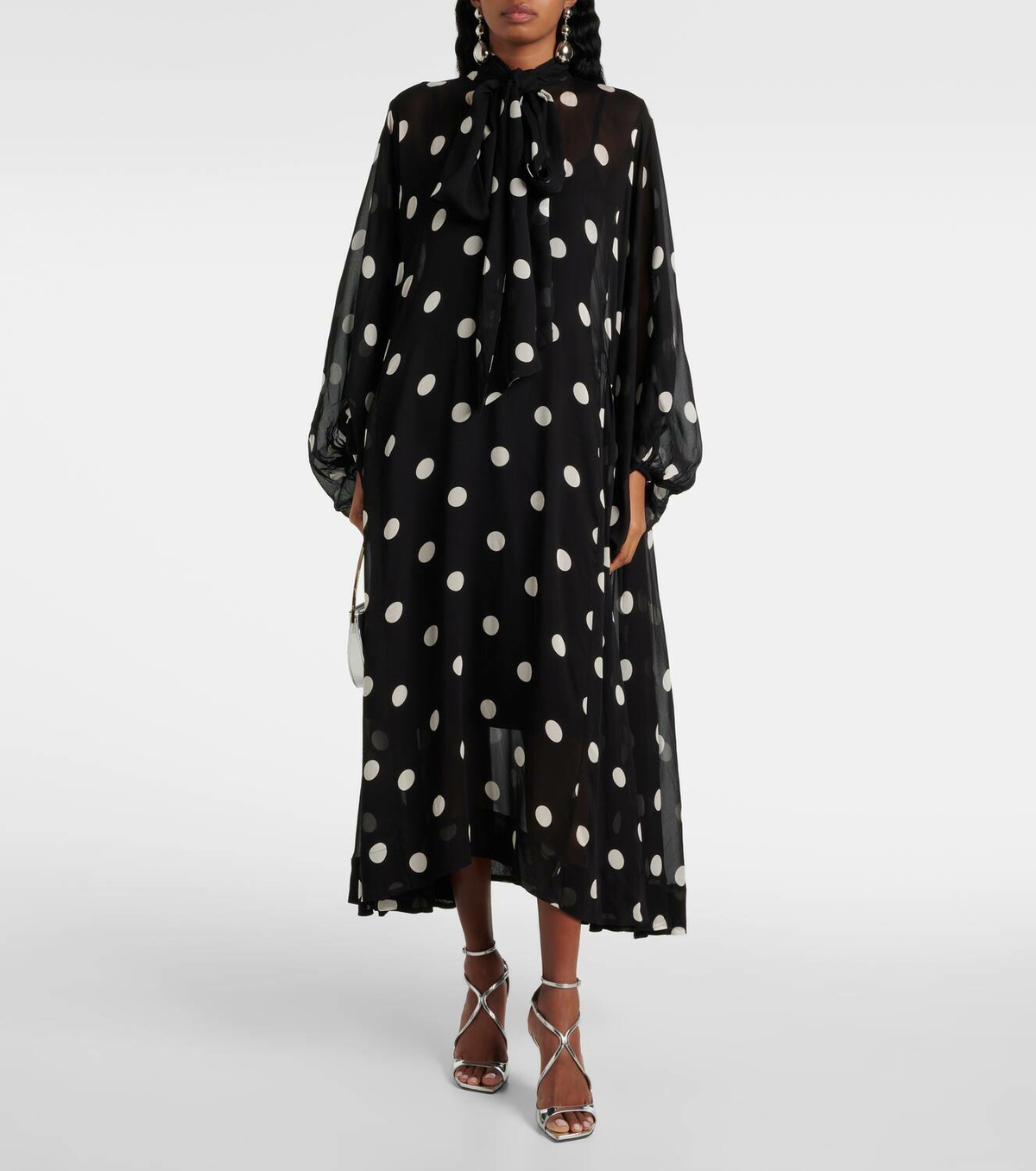 【Zimmermann】Crush Tie Neck Billow polka-dot maxi dress Zimmermann Crush Tie Neck Billow polka-dot maxi dress Zimmermann