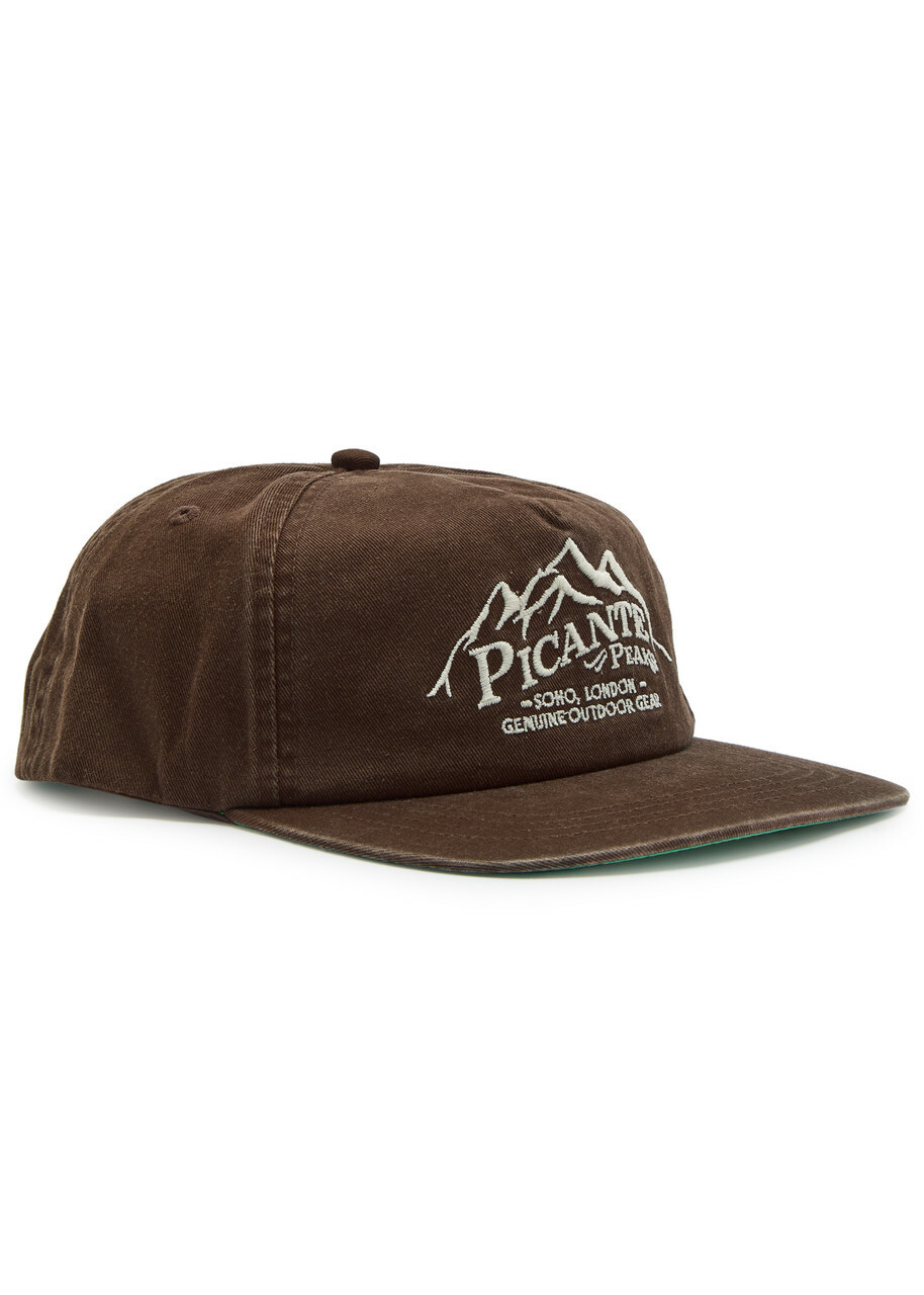 Picante Peaks Logo-embroidered Cotton cap - Brown - One Size