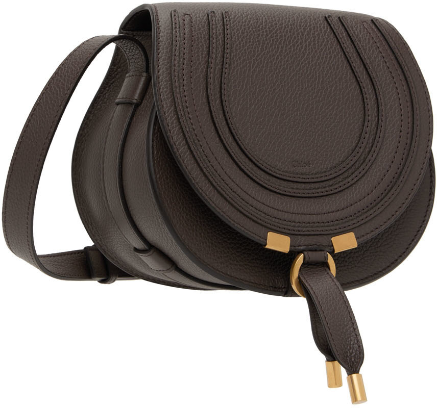 Chloé Brown Small Marcie Saddle Bag