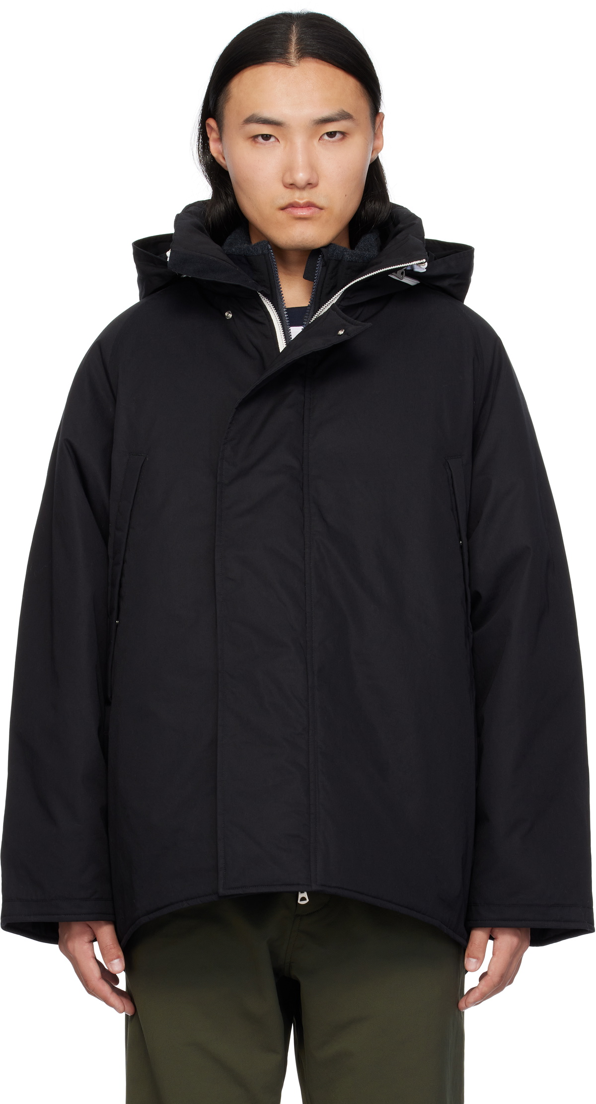 nanamica Black Upper Deck Insulation Jacket Nanamica