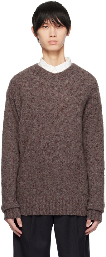 Photo: NORSE PROJECTS Burgundy Rasmus Sweater