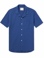 La Paz - Panama Convertible-Collar Striped Textured-Cotton Shirt - Unknown