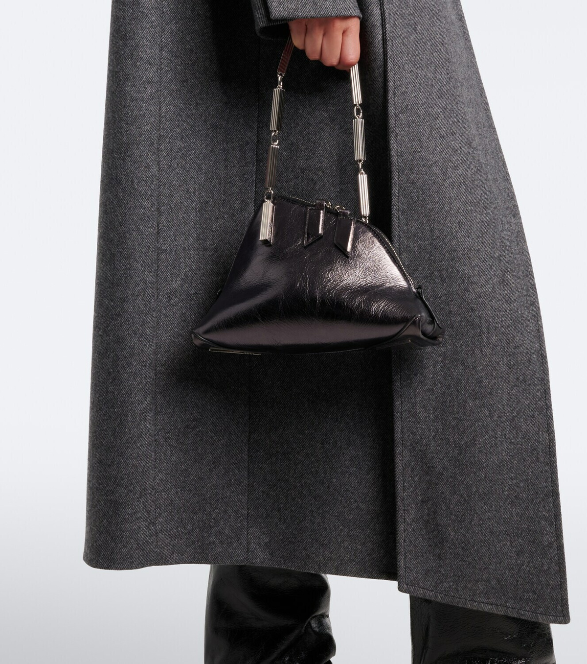 The Attico La Scala Medium leather tote bag