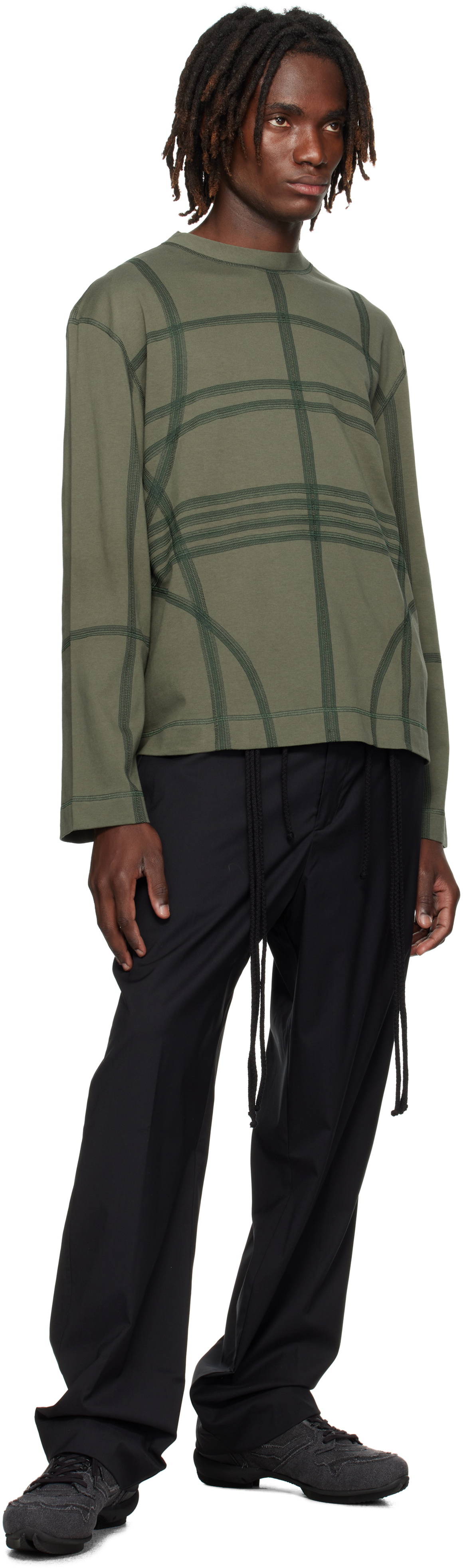 Craig Green Khaki Flatlock Long Sleeve T-shirt