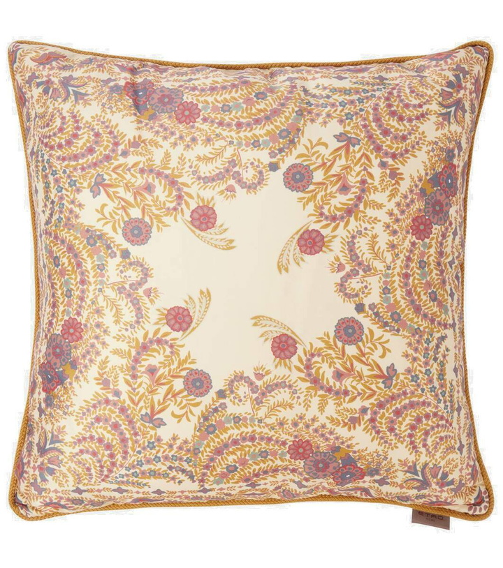 Photo: Etro Floral cotton satin cushion