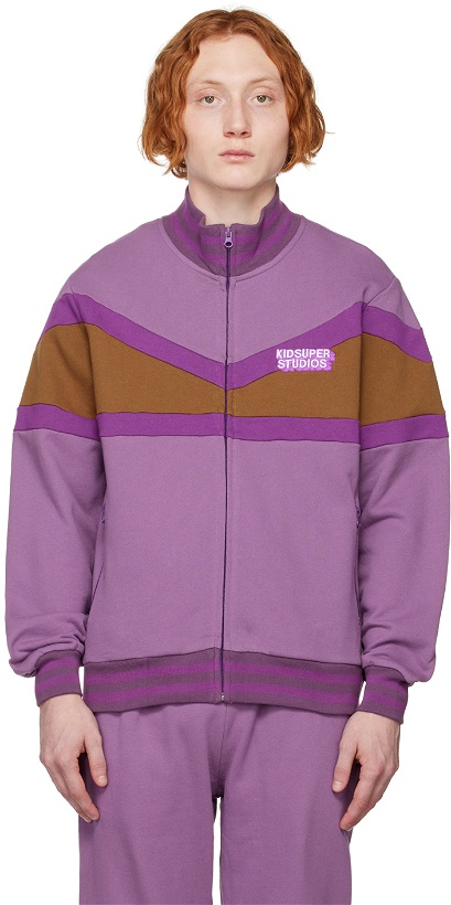 Photo: KidSuper Purple K Track Jacket