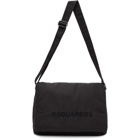 Dsquared2 Black Quilted Nylon Messenger Bag