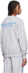 Helmut Lang Grey Cotton Sweatshirt