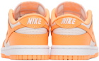 Nike Orange & Off-White Dunk Low Sneakers