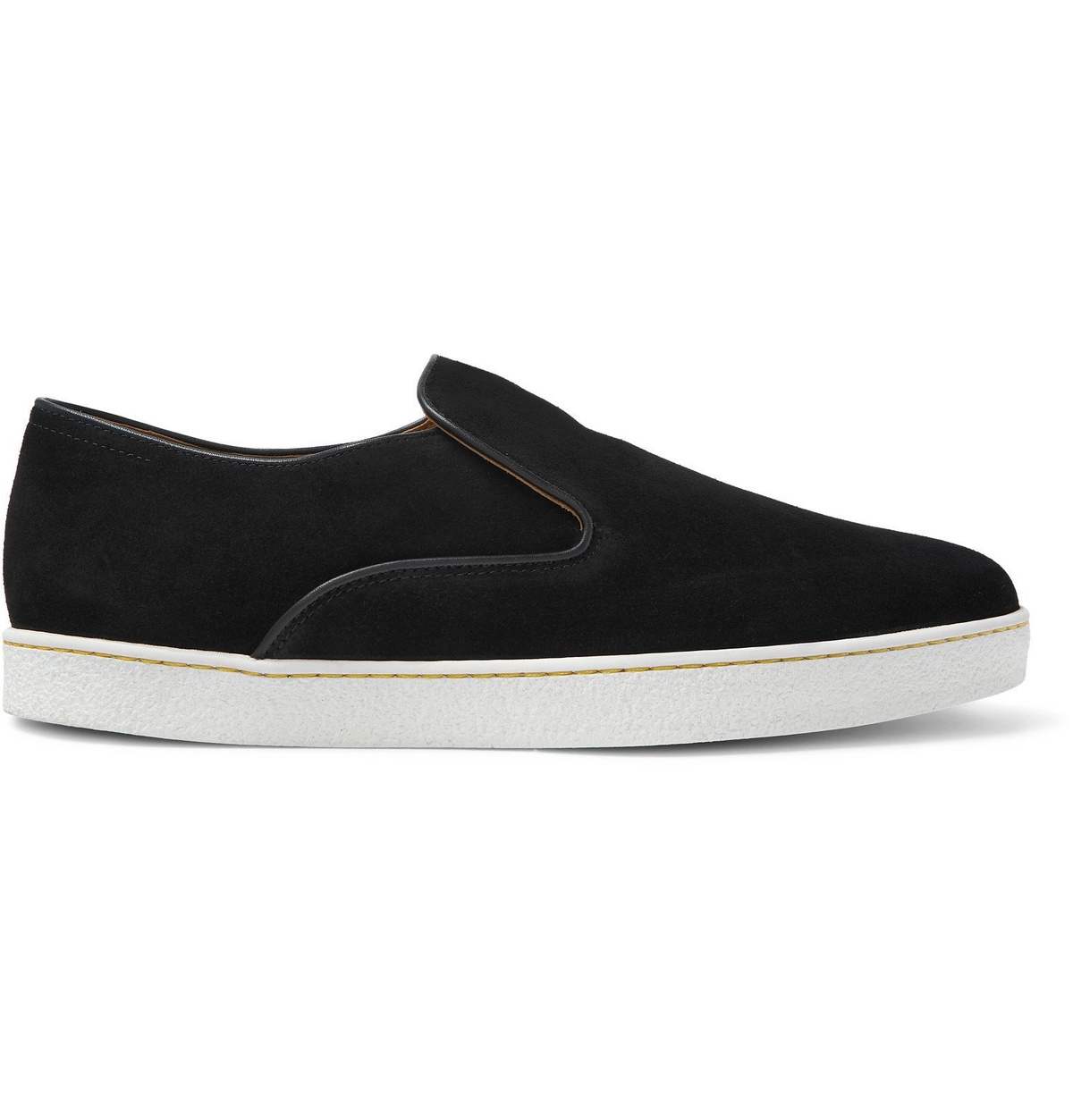 John Lobb - Haven Suede Slip-On Sneakers - Black John Lobb