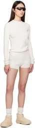 Fear of God ESSENTIALS White Soft Rib Knit Boxer Boy Shorts