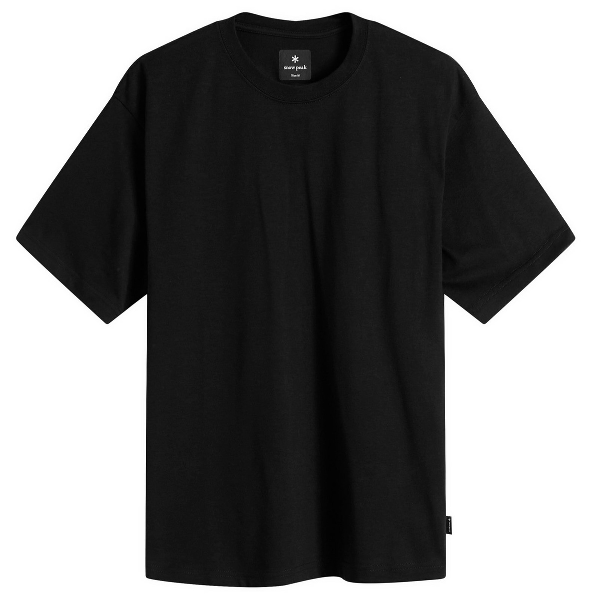 Snow Peak Men's Back Printed Logo T-Shirt in Black