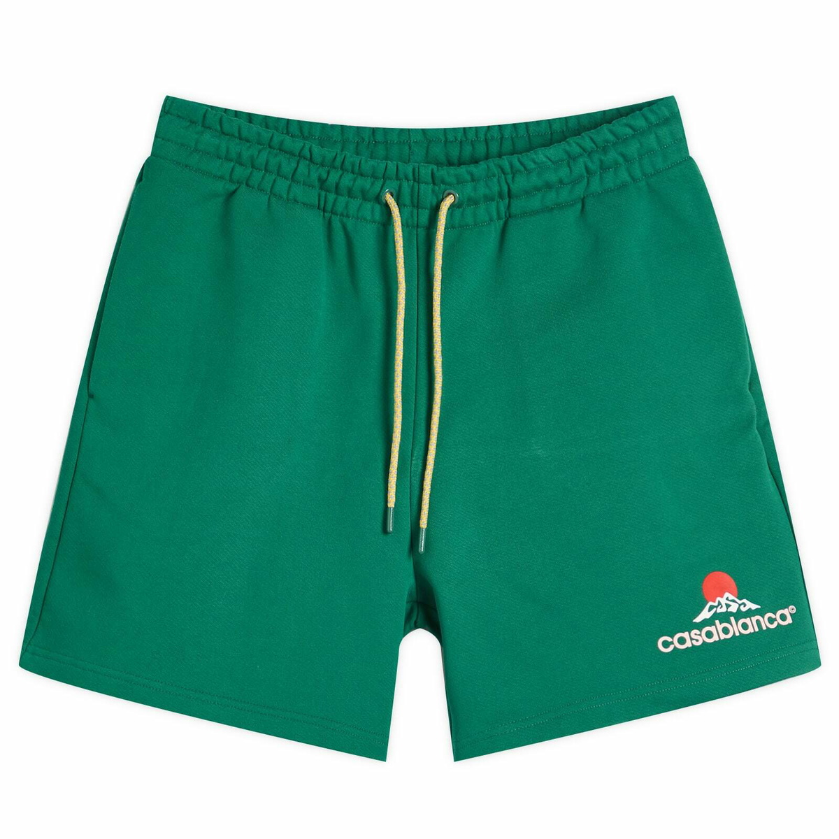 ショートパンツ Casablanca Short Pants With Silk Graphic Print Casablancaのマルチカラー グラデーション シルク ショート