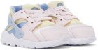 Nike Baby Pink & Blue Huarache Run Sneakers
