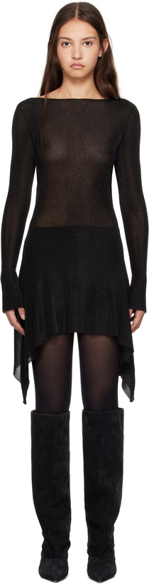 Photo: GUIZIO Black Rose Minidress