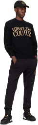 Versace Jeans Couture Black V-Emblem Sweatpants
